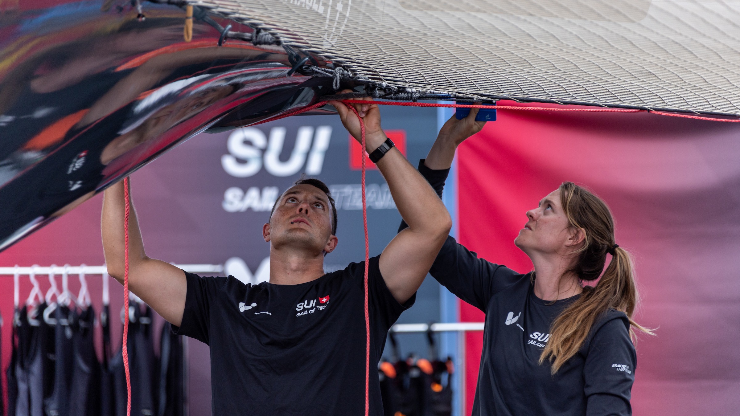 Season 3 // Swizerland SailGP Team // Eliot Merceron with Laurane Mettraux