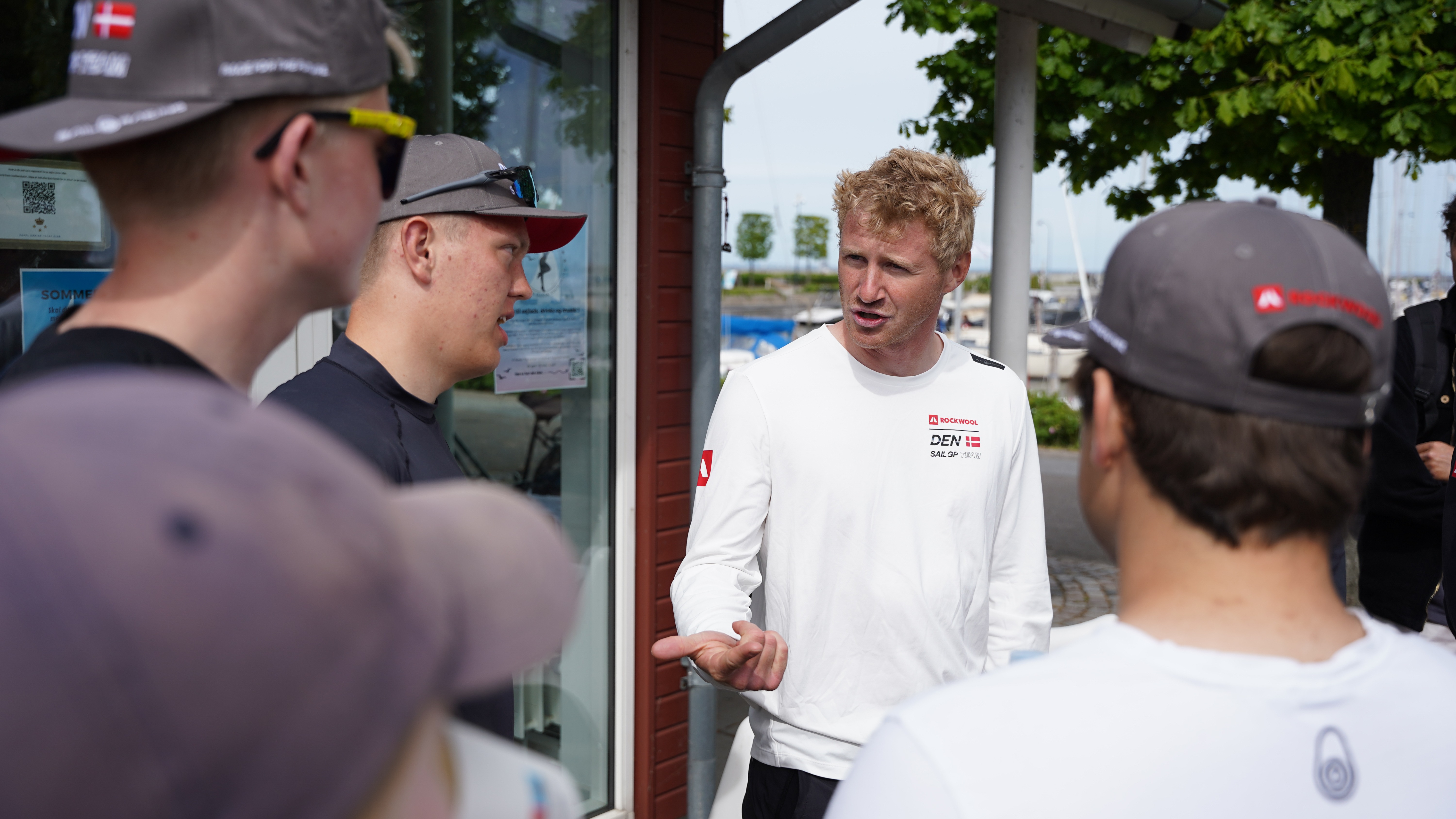 Season 4 // ROCKWOOL Denmark SailGP Team // Hans Christian at youth foiling initiative 