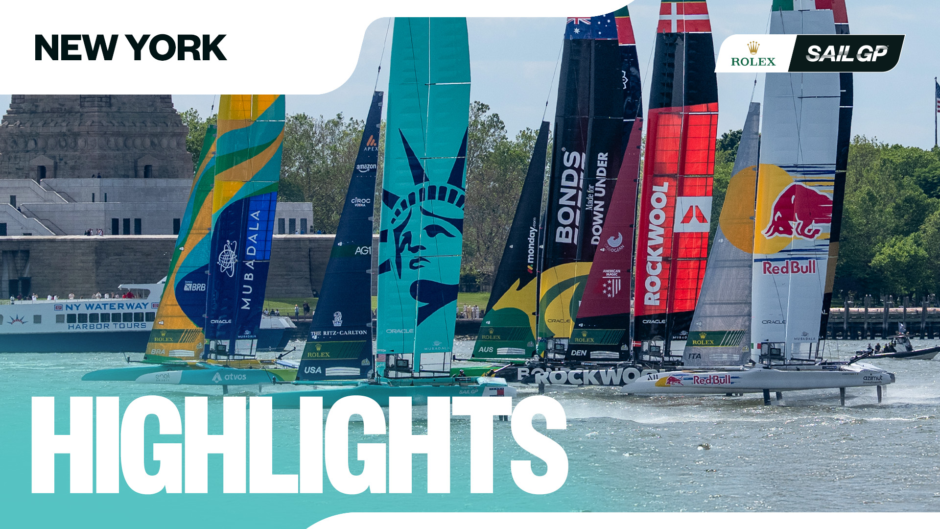 FULL SEND! Highlights from the Mubadala New York Sail Grand Prix