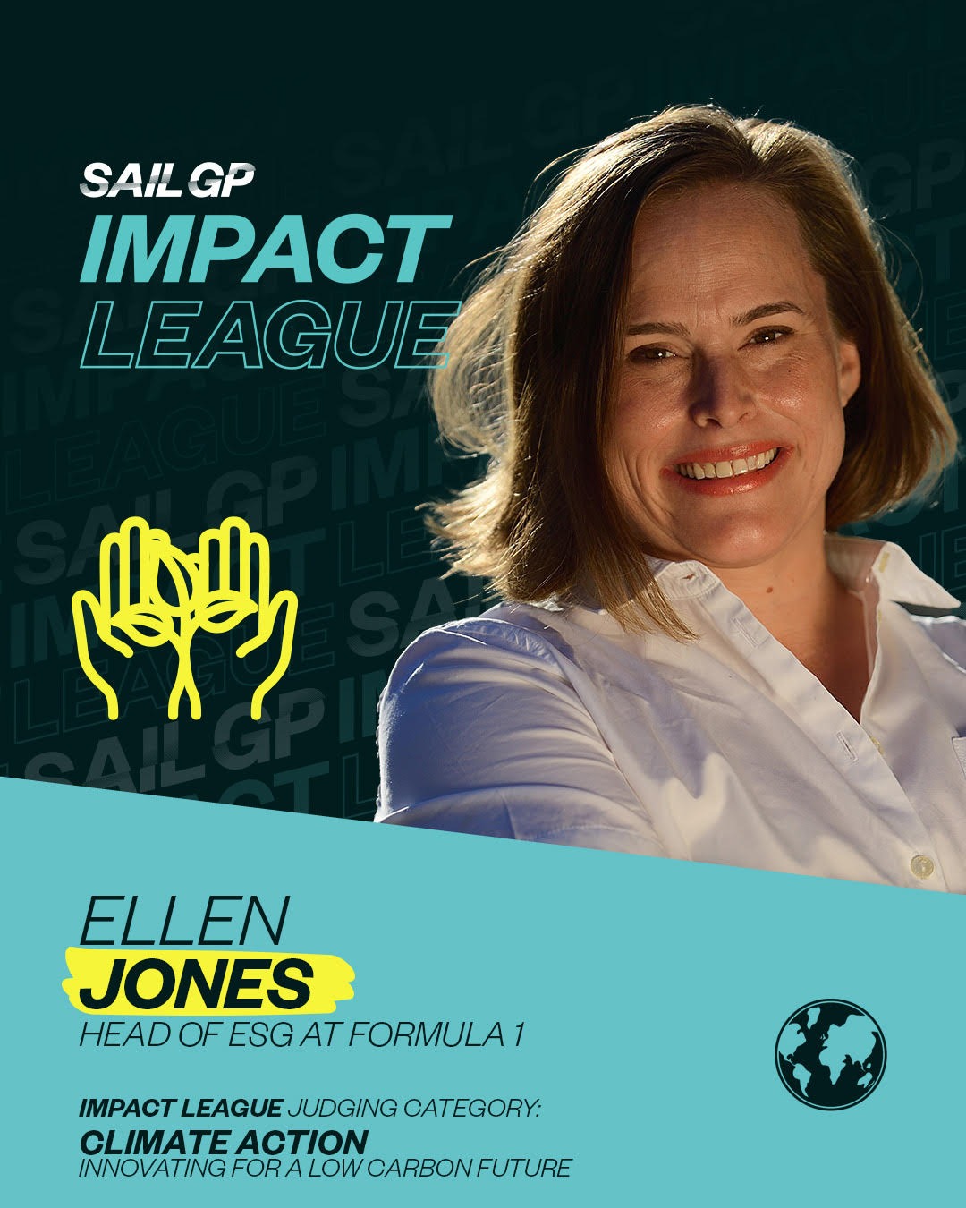 Season 4 // Impact League judge - Ellen Jones graphic