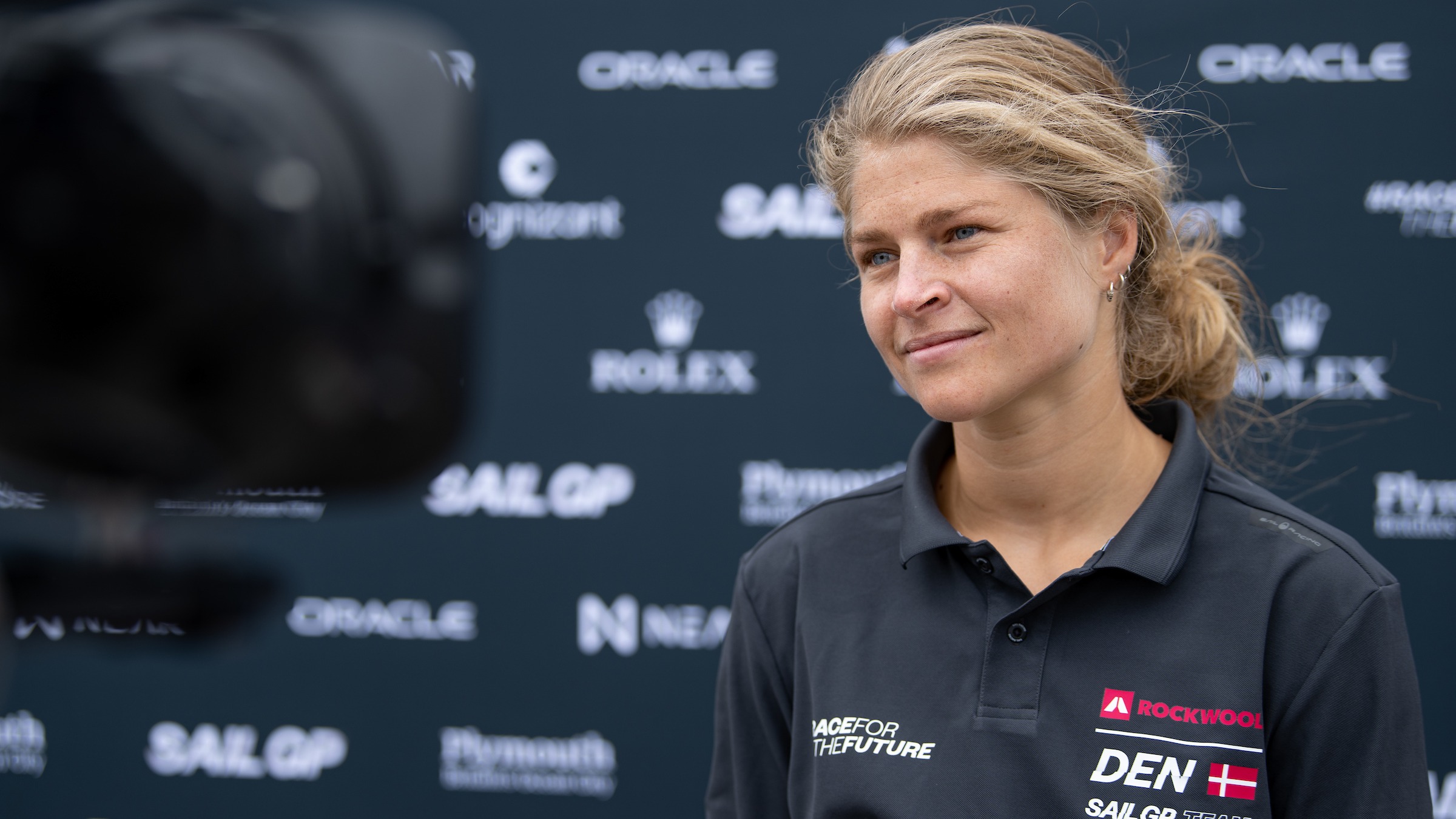 Season 3 // Denmark SailGP Team // Katja at mixed zone