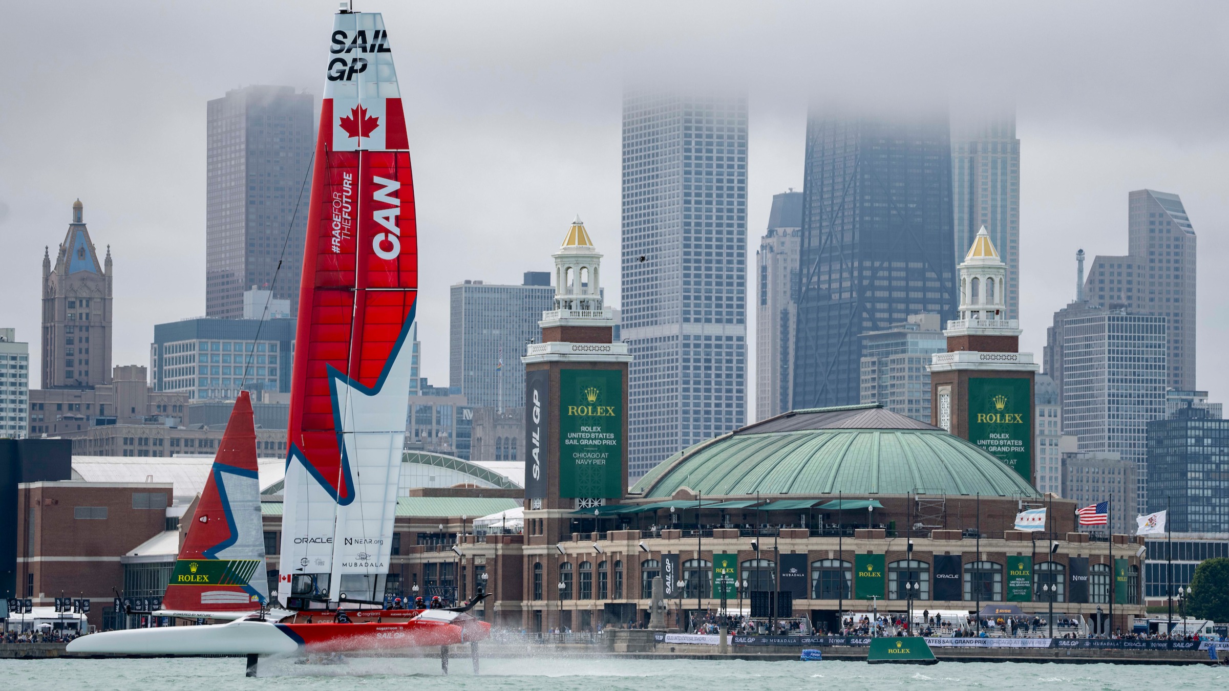 Season 4 // United States Sail Grand Prix Chicago // Canada in Chicago fog 