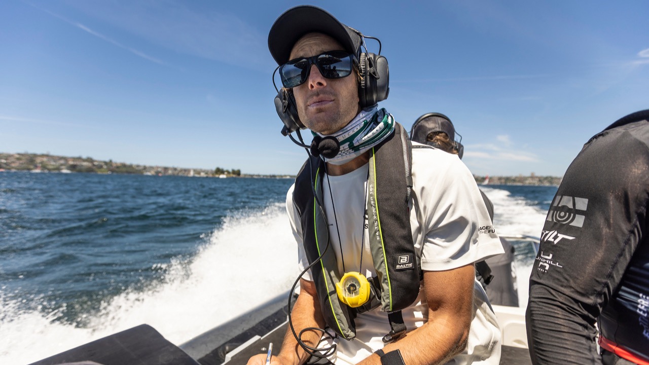 Season 4 // Switzerland SailGP Team // Will Ryan in team chase boat 