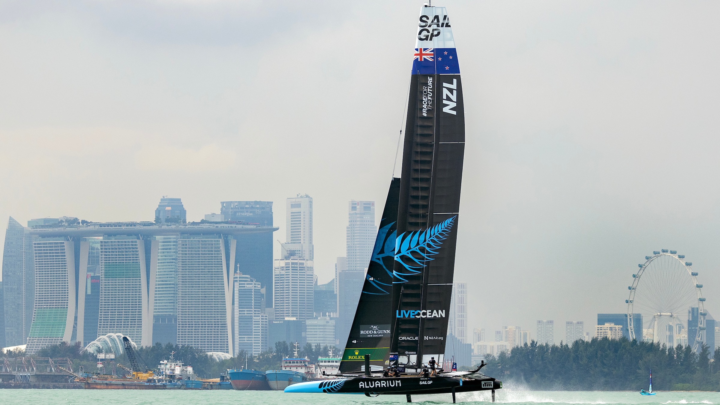 New Zealand won the Singapore Sail Grand Prix, the first ever SailGP event in Asia