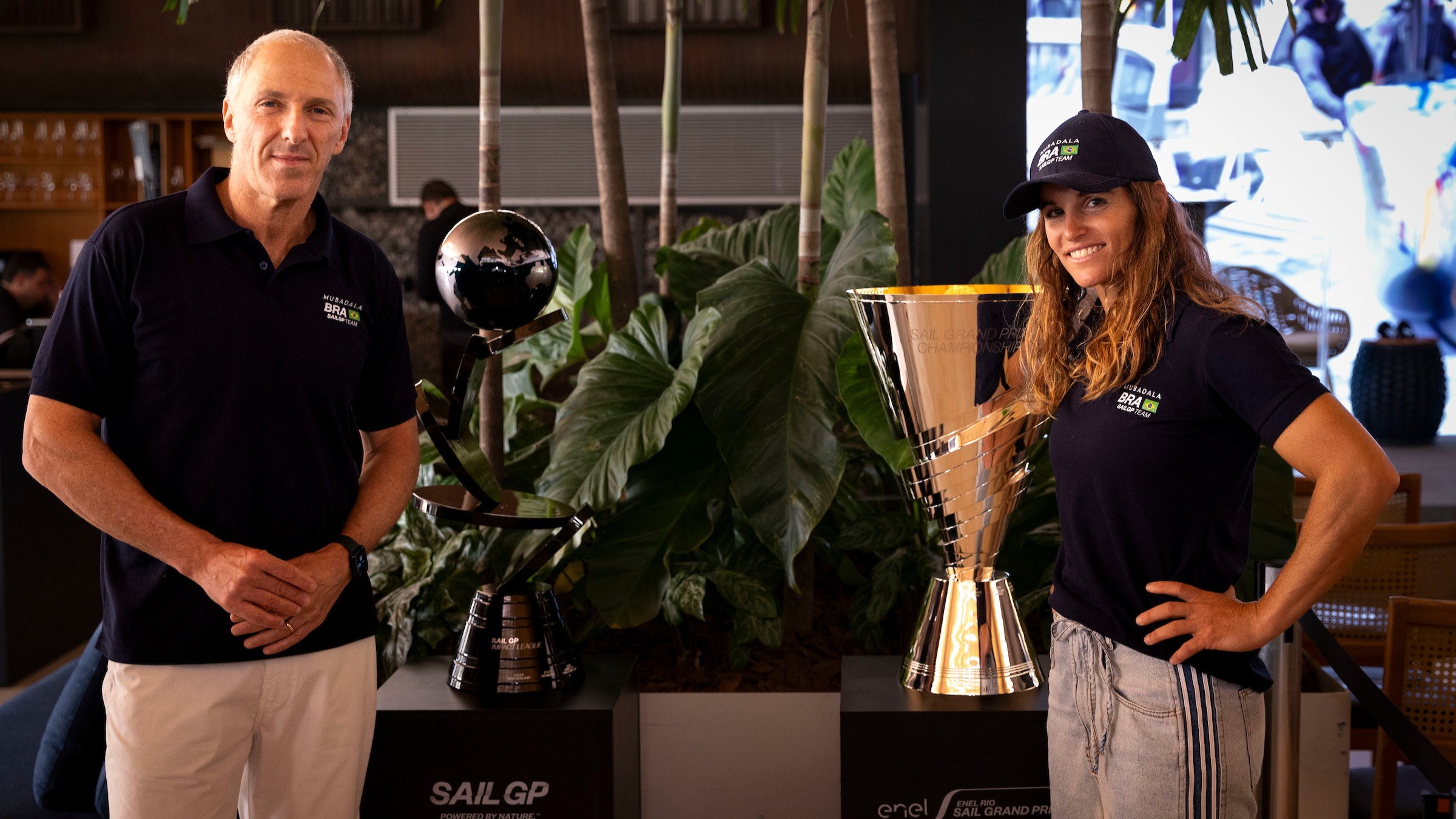 2025 Season // Brazil CEO Alan Adler with Brazil driver Martine Grael