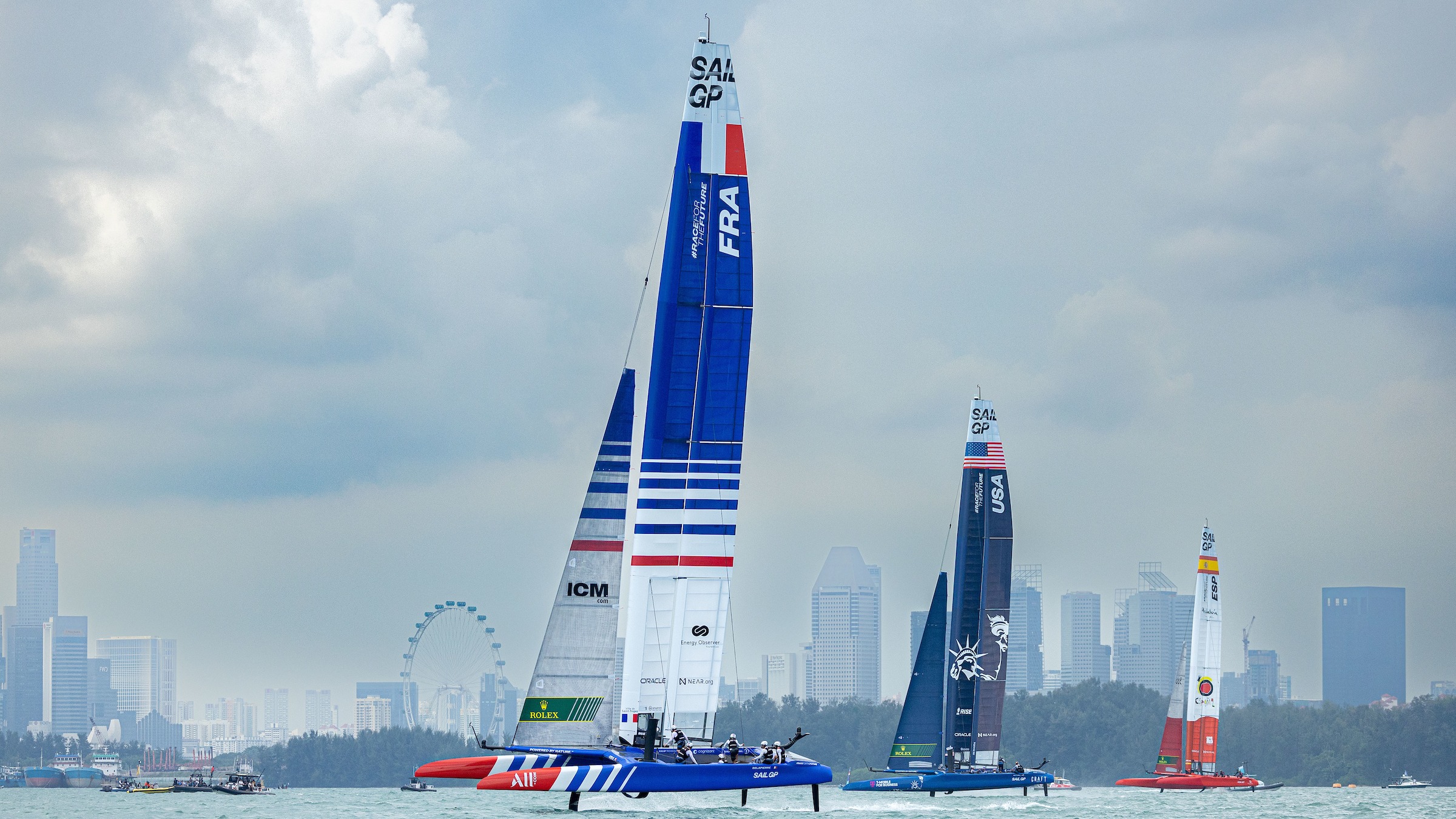 Season 3 // Singapore Sail Grand Prix // France in practice in Singapore