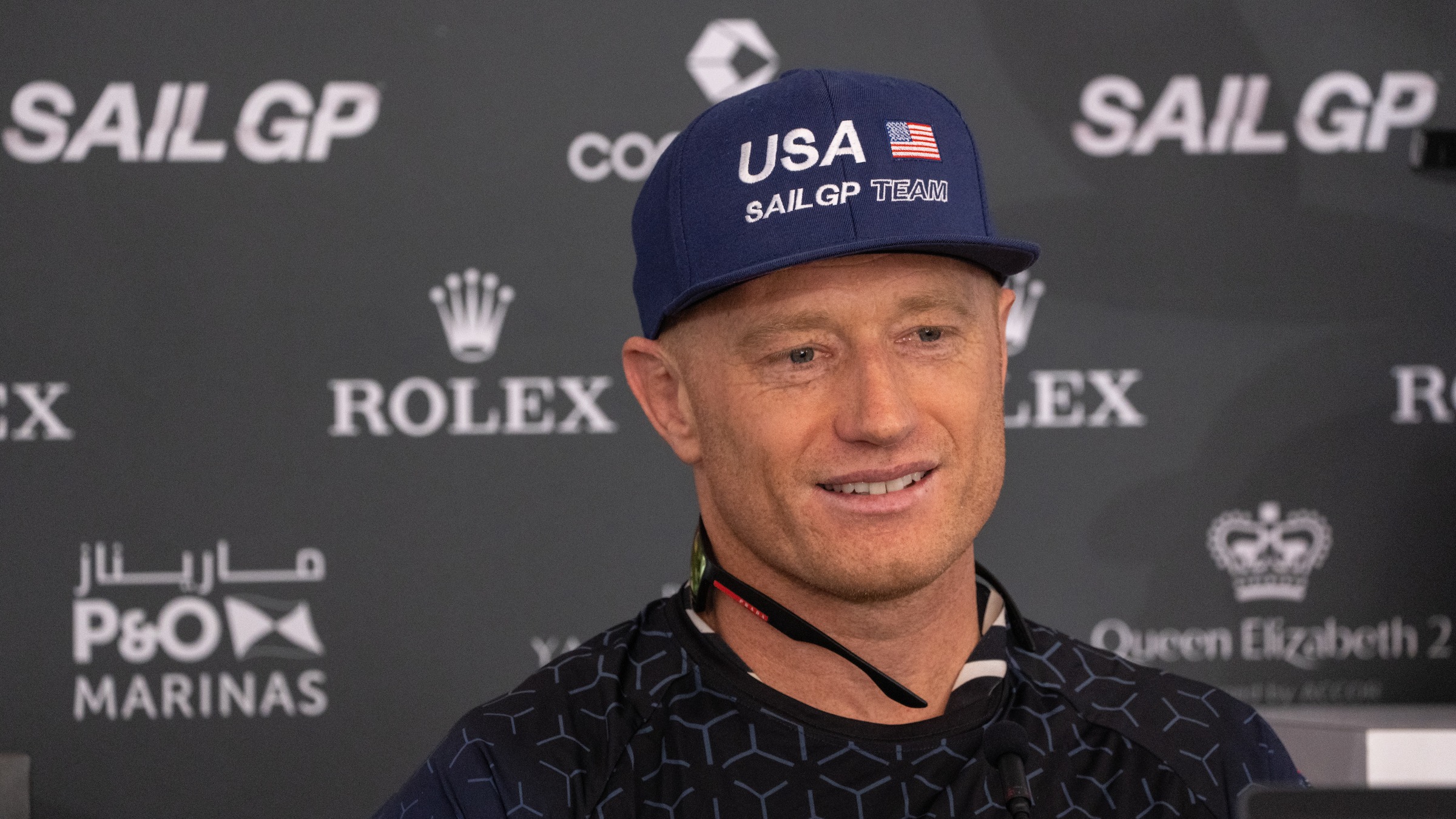 Season 3 // Dubai Sail Grand Prix // Jimmy Spithill at press conference 