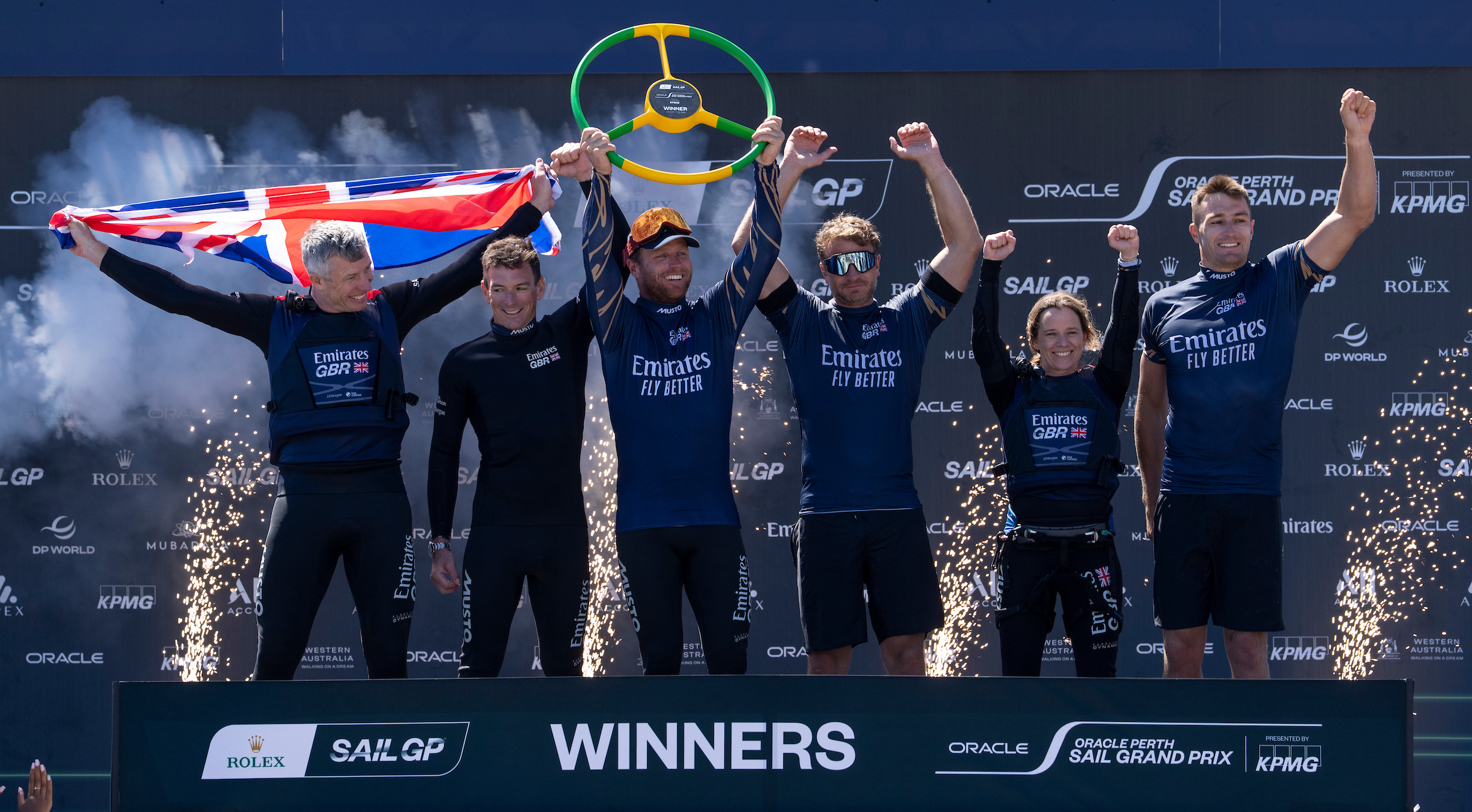 2026 Season // Emirates GBR celebrate victory in Perth