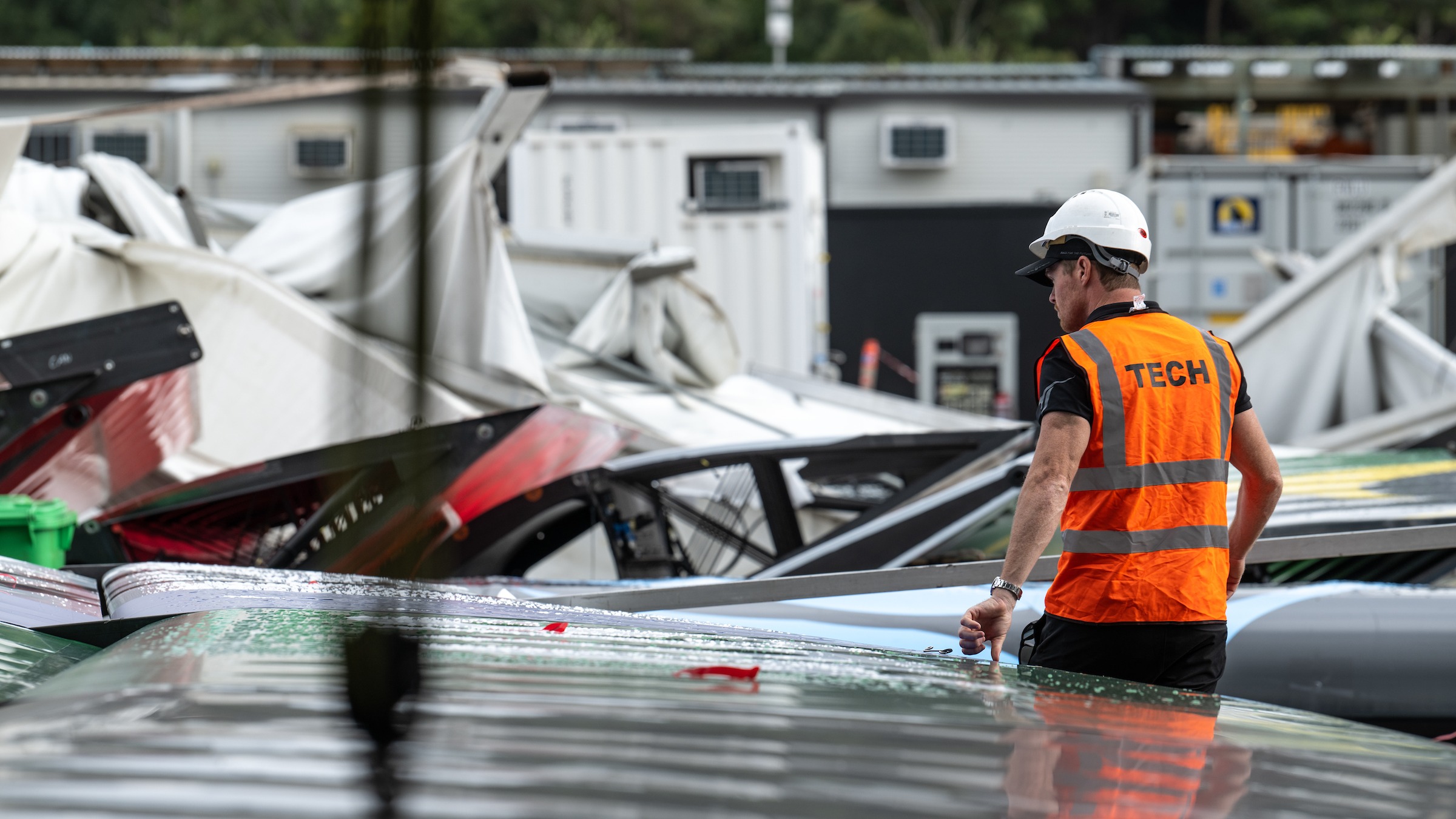 Season 3 // Australia Sail Grand Prix // Tech site damage Sydney 