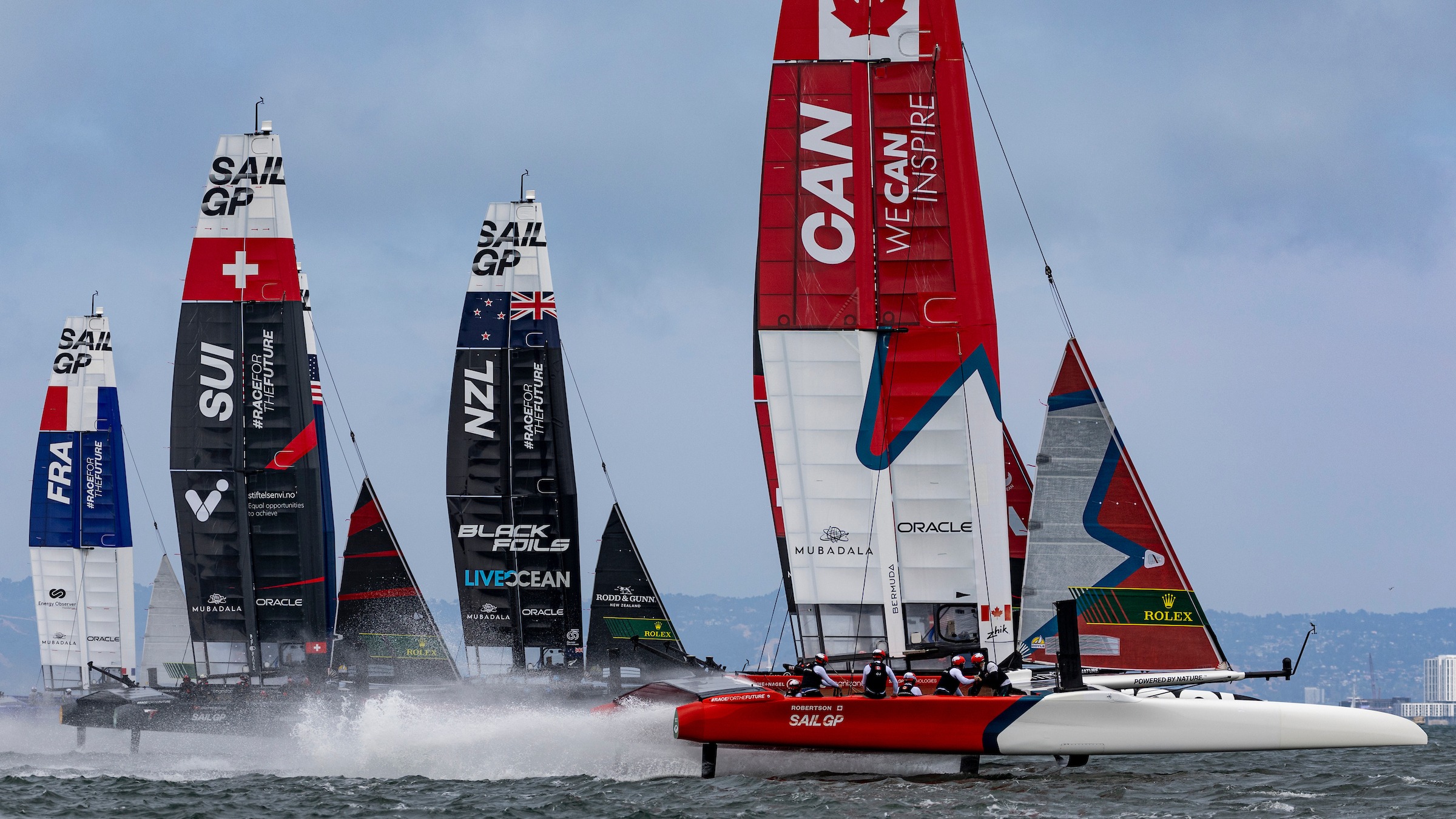 Season 4 // Canada lead the fleet on first day of racing in San Francisco