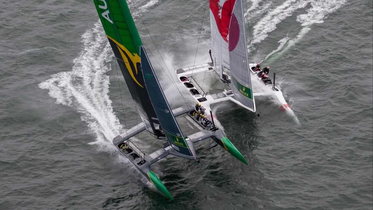 live sailgp catamaran racing today