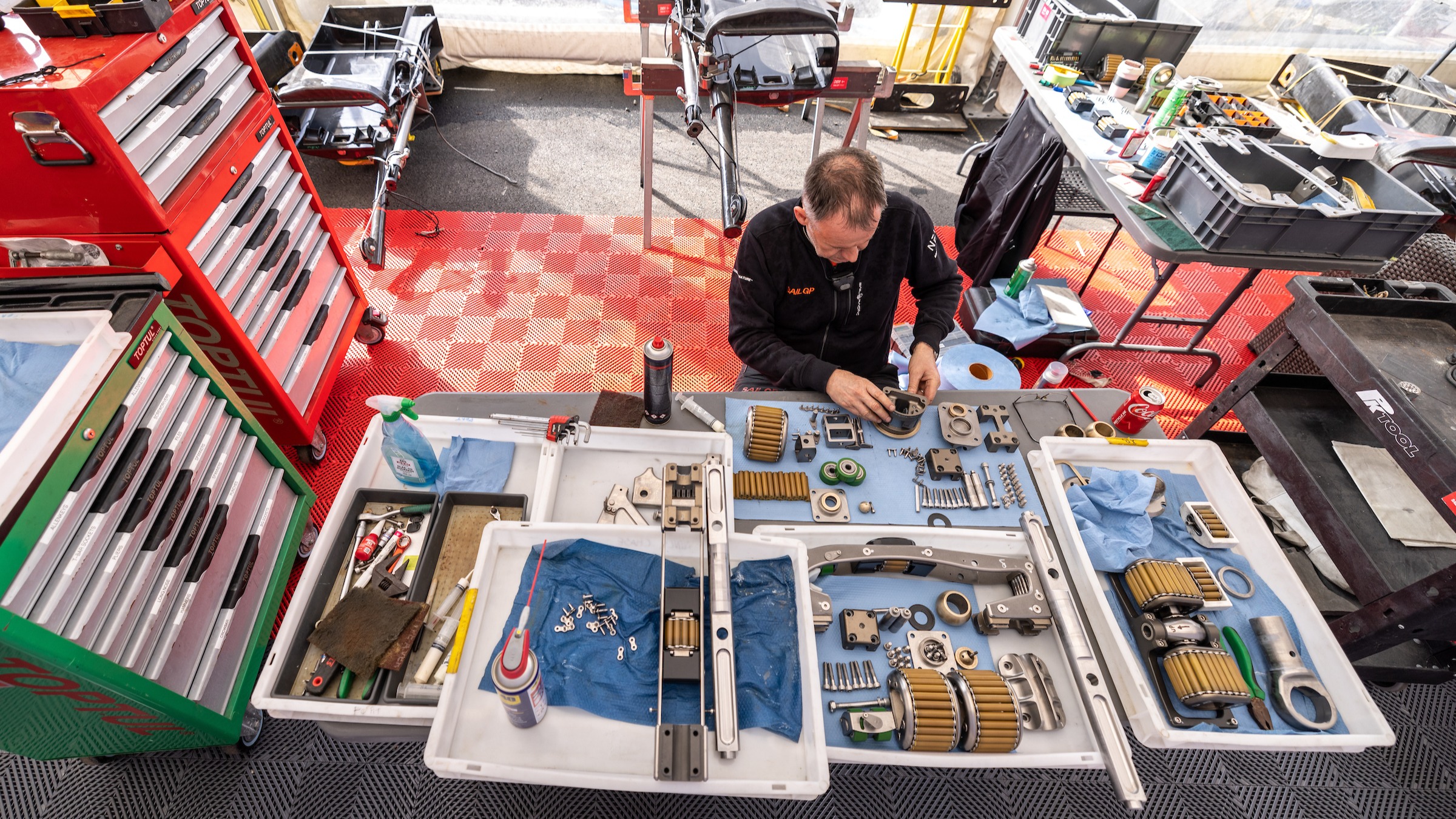 Season 3 // New Zealand Sail Grand Prix // F50 repairs underway in Lyttelton