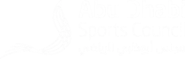 Abu Dhabi Sports Council Logo White - Abu Dhabi Tier 2