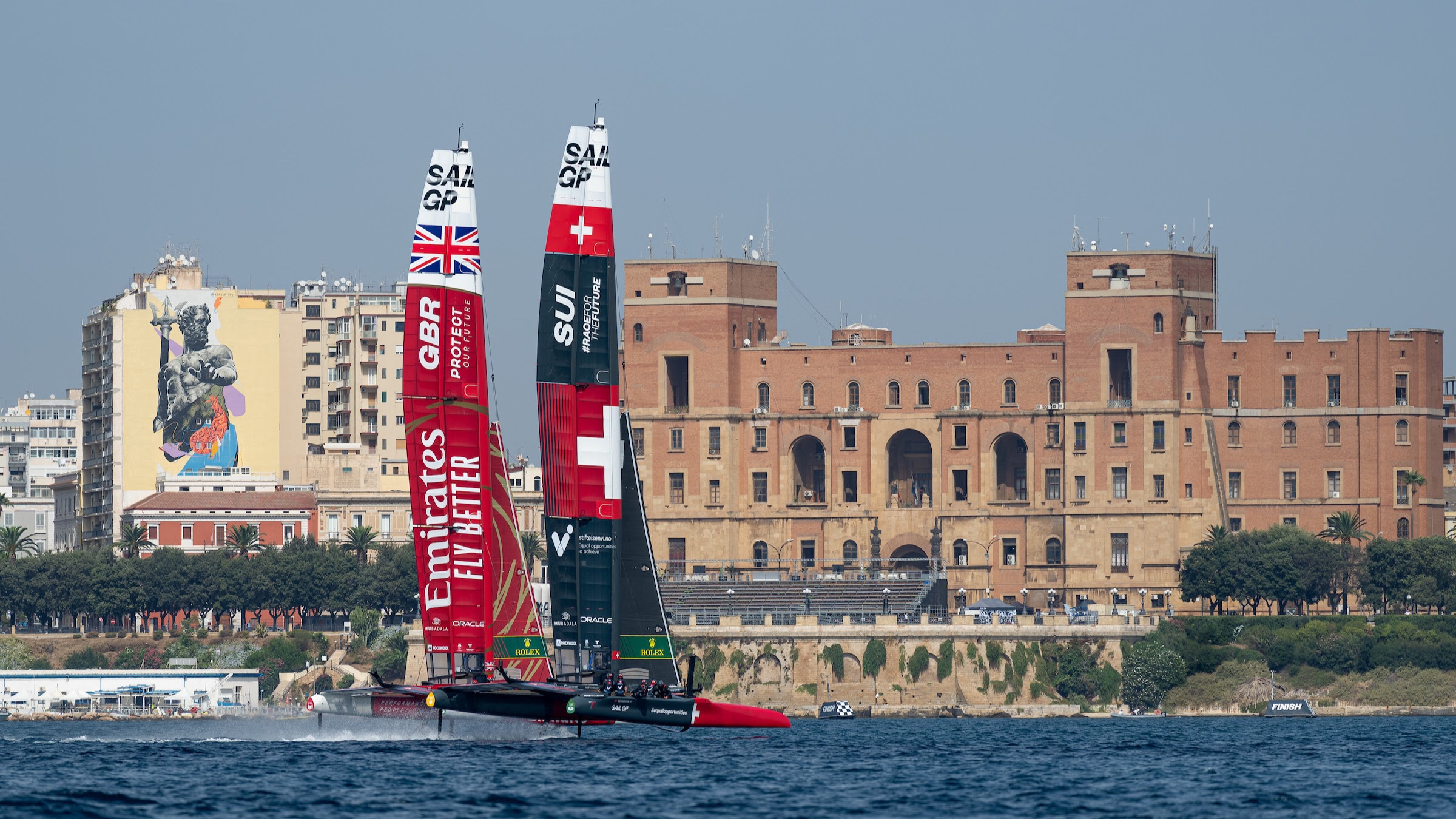 Italy Sail Grand Prix | Taranto | Season 4 | Switzerland | Emirates GBR | Racing