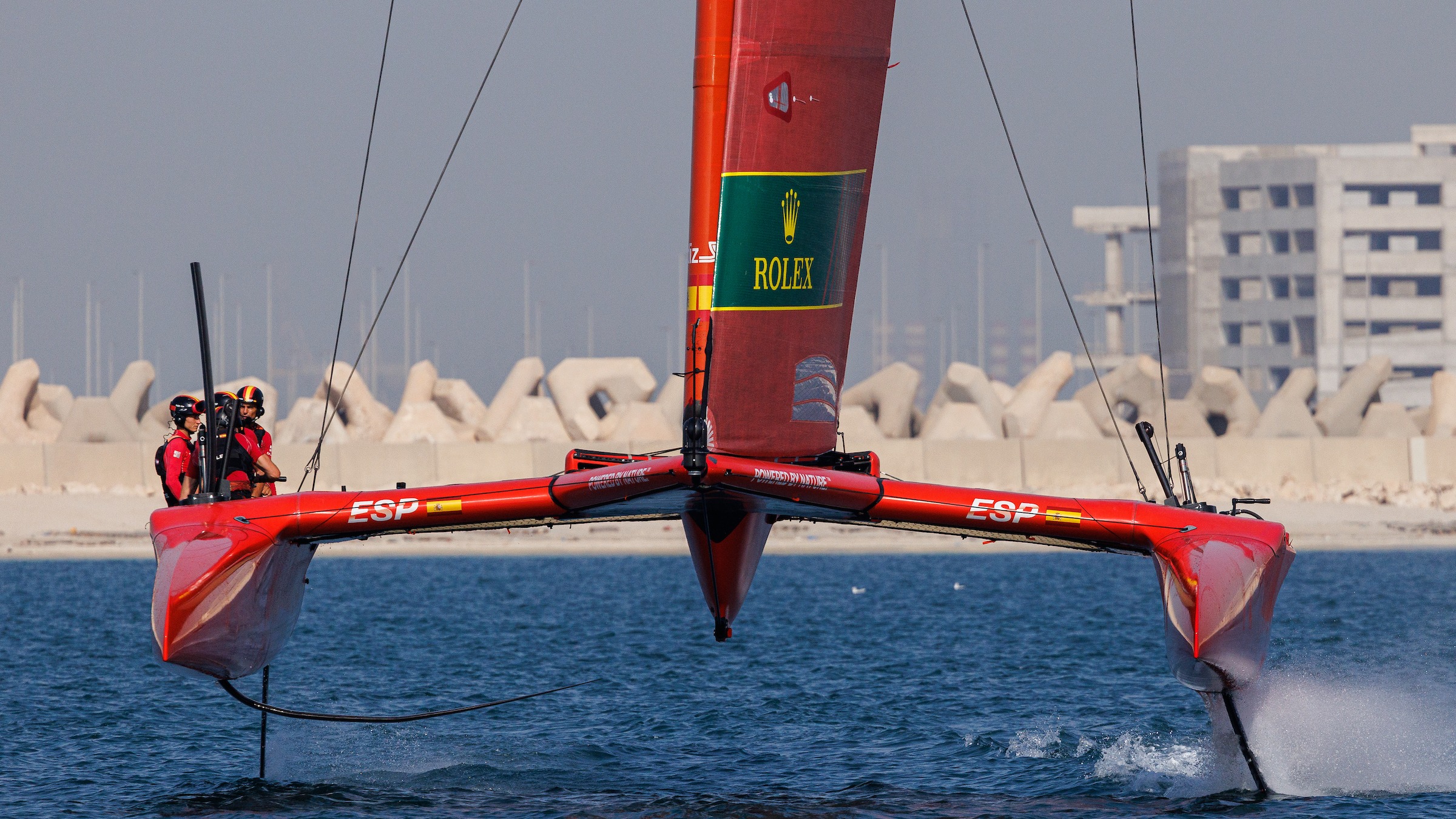 Season 3 // Dubai Sail Grand Prix // Spain in practice 