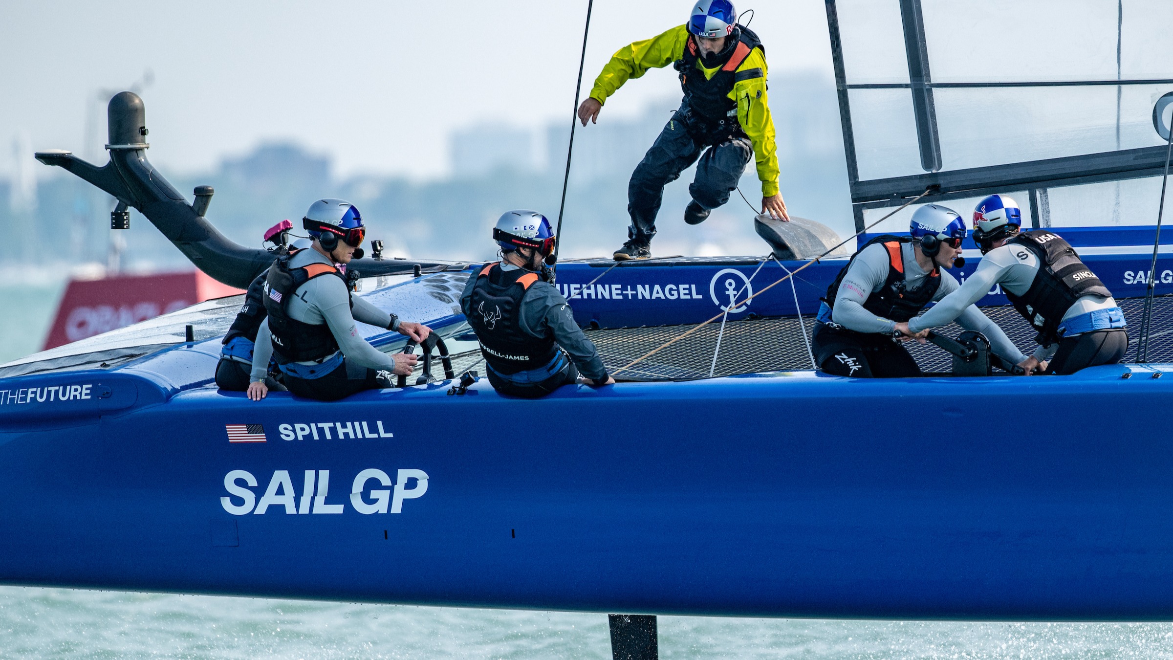 Season 4 // United States Sail Grand Prix Chicago // Close up of US F50