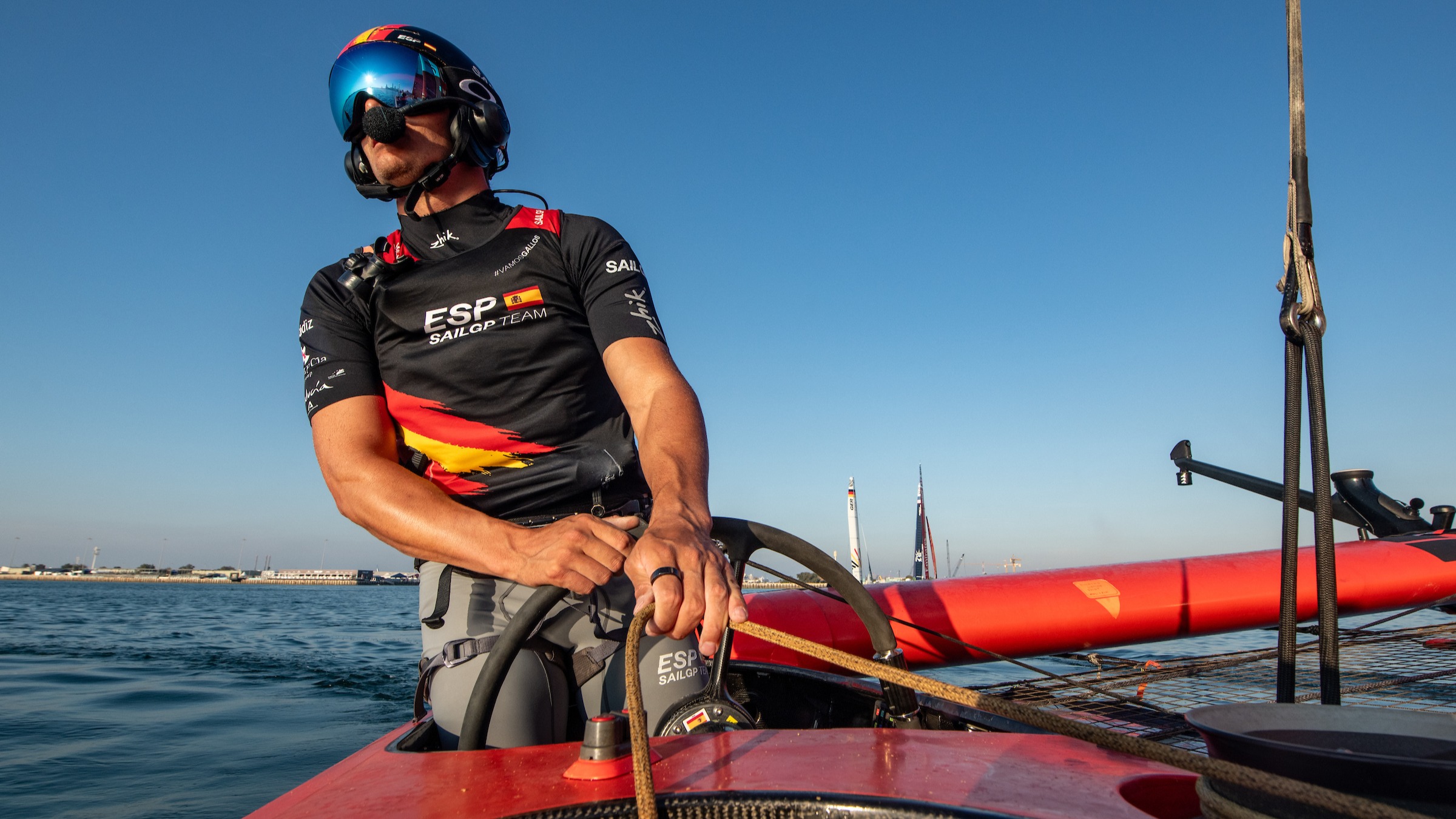 Season 4 // Diego Botin at wheel of Spain F50 on race day one of Abu Dhabi