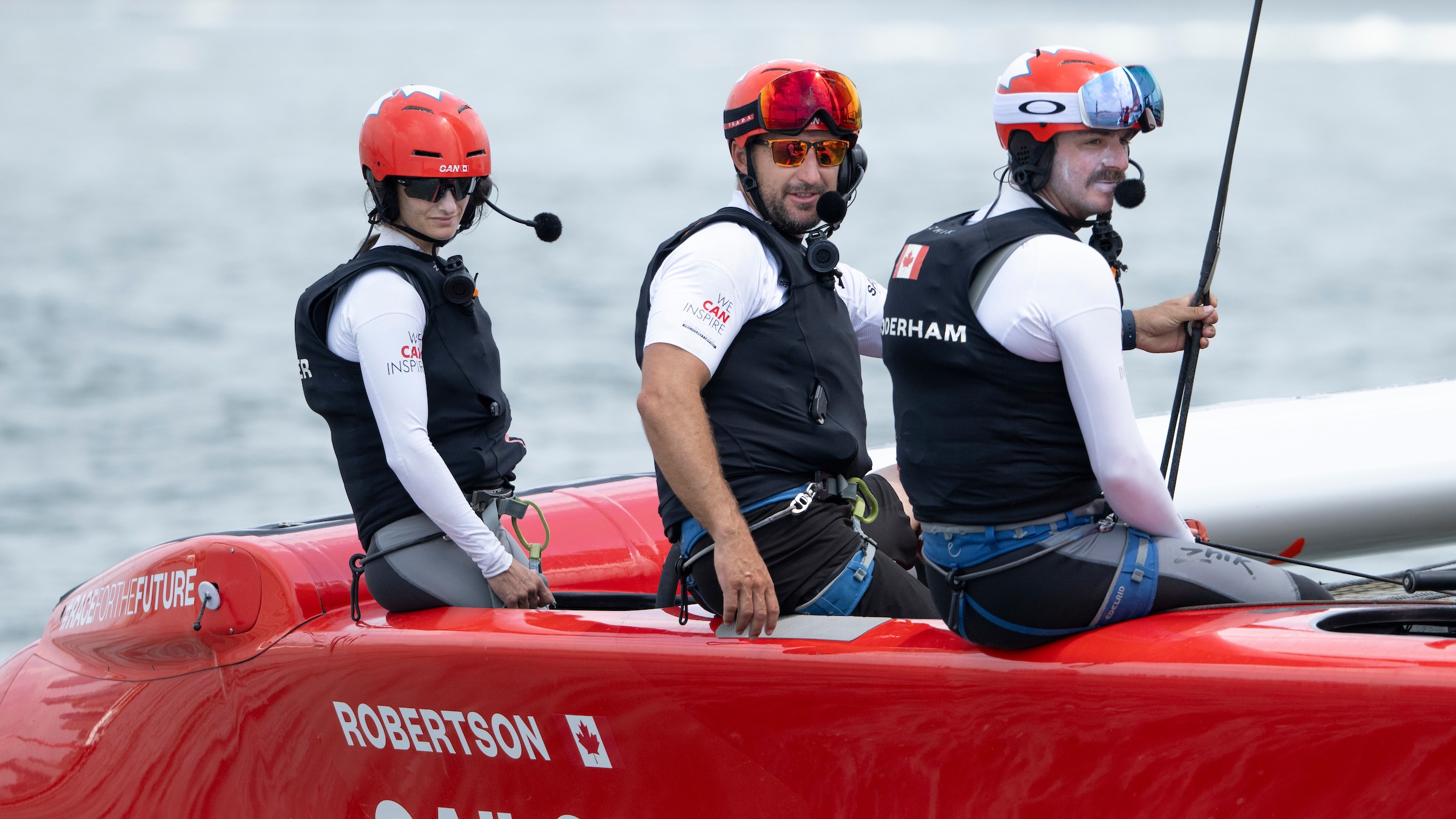 Season 4 // Annie Haeger, Paul Campbell-James and Billy Gooderham on board Canada 