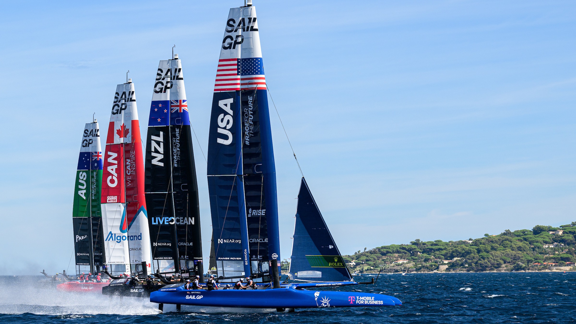 Season 3 // Range Rover France Sail Grand Prix // USA leads the pack