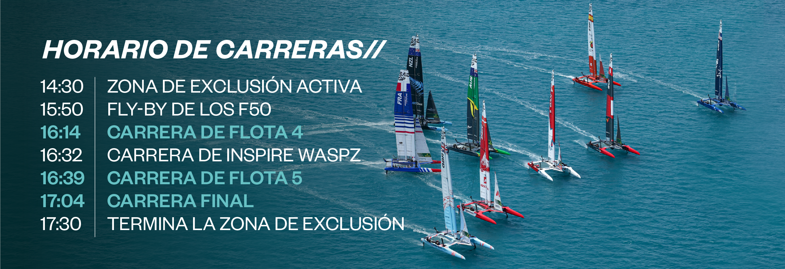 Spain Sail Grand Prix | Andalucía - Cádiz // Season 3 // Event Page // Bring Your Own Boat (Spanish) - Race Schedule Asset