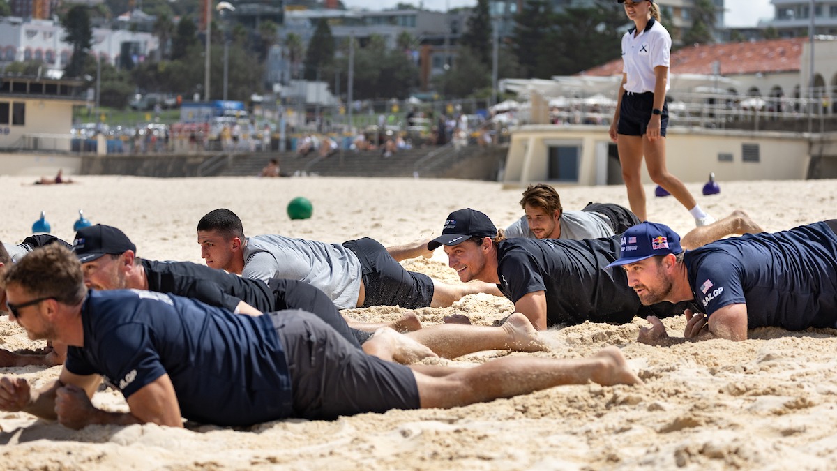 Season 4 // SailGP athletes take part in Royal Australian Navy warm up in Sydney