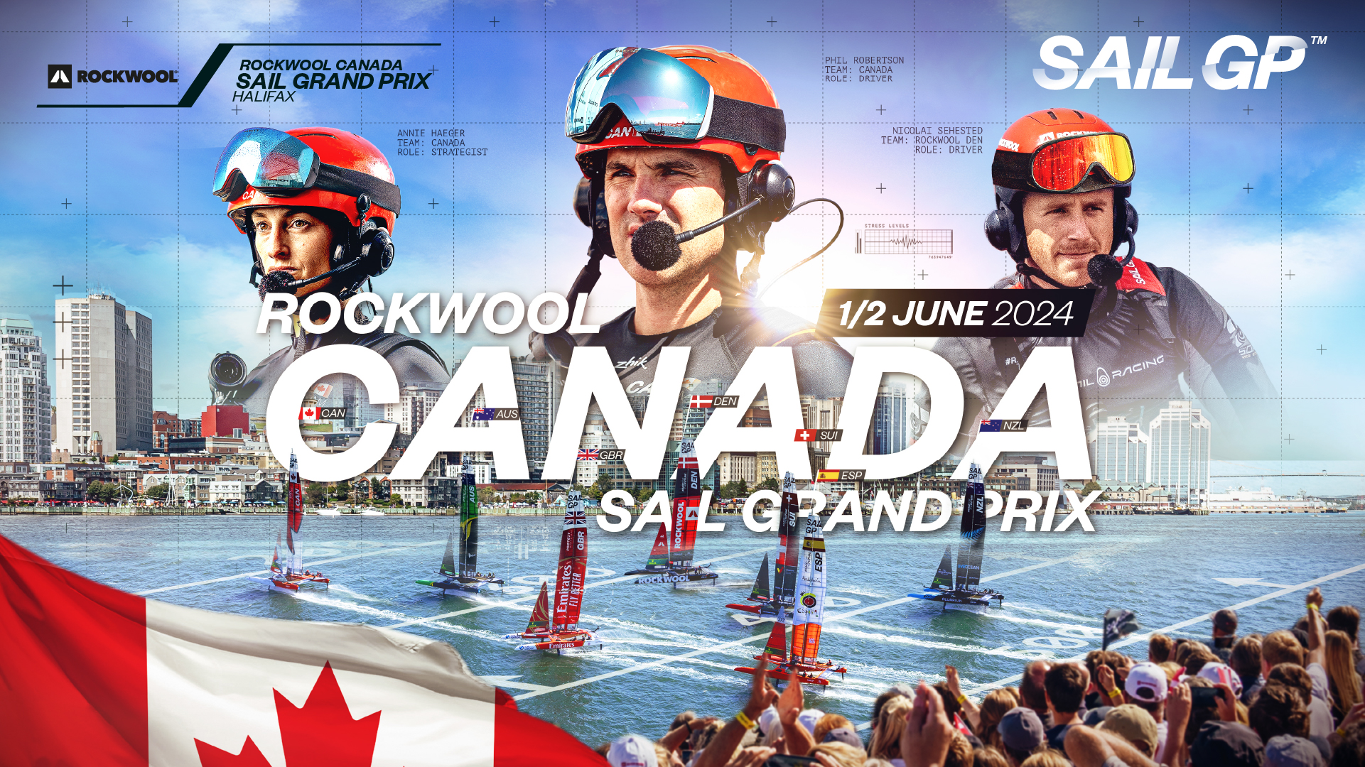 Tickets now on sale for ROCKWOOL Canada Sail Grand Prix Halifax SailGP
