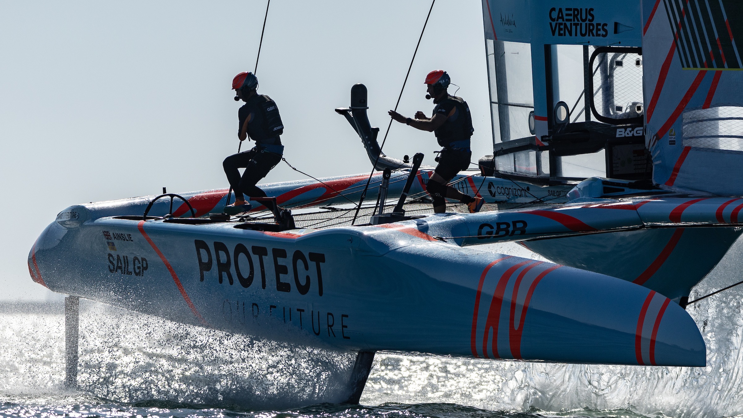 Season 3 // Spain Sail Grand Prix // GBR crew cross the F50