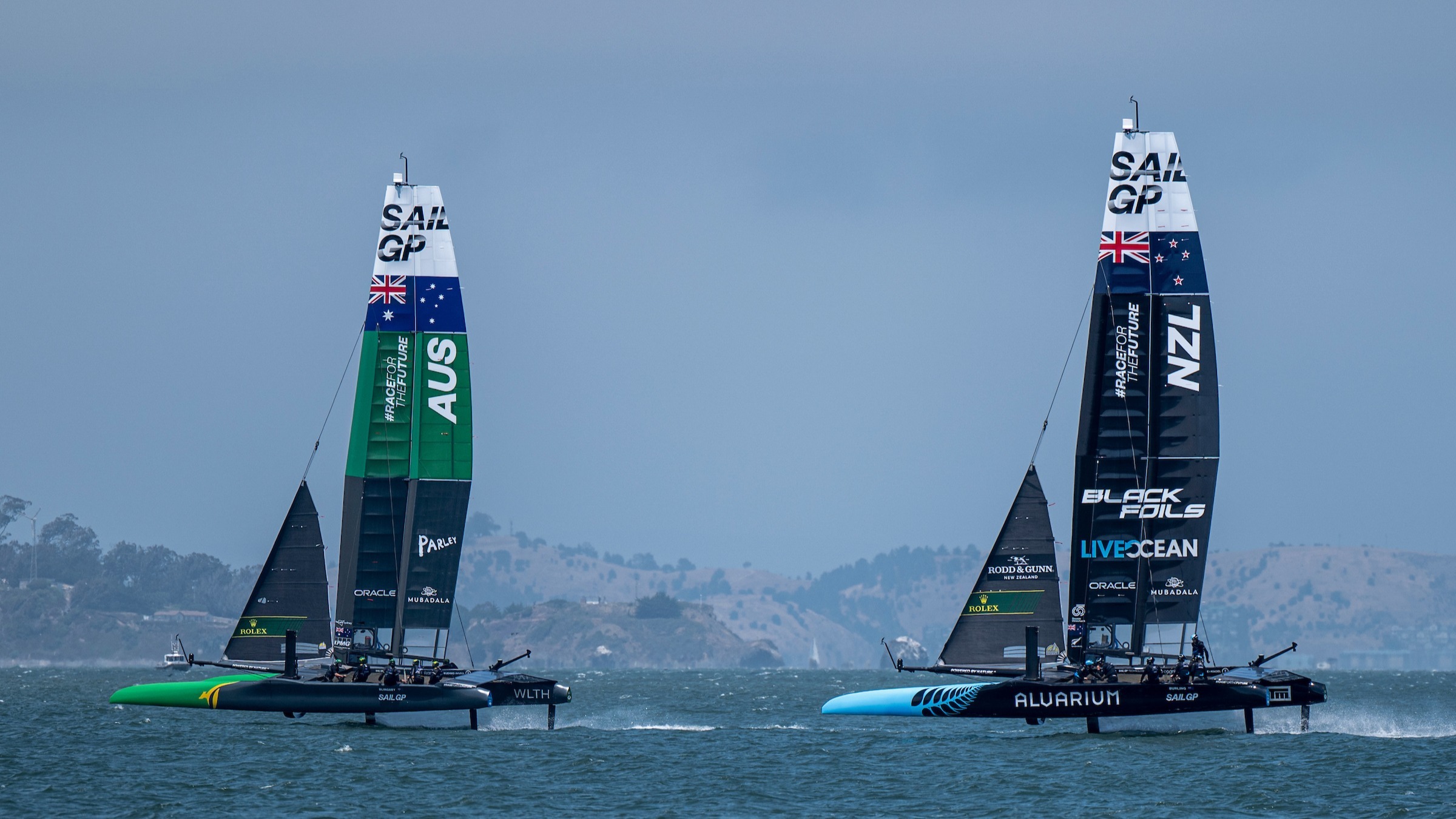 Season 4 // New Zealand and Australia underway in San Francisco practice racing 