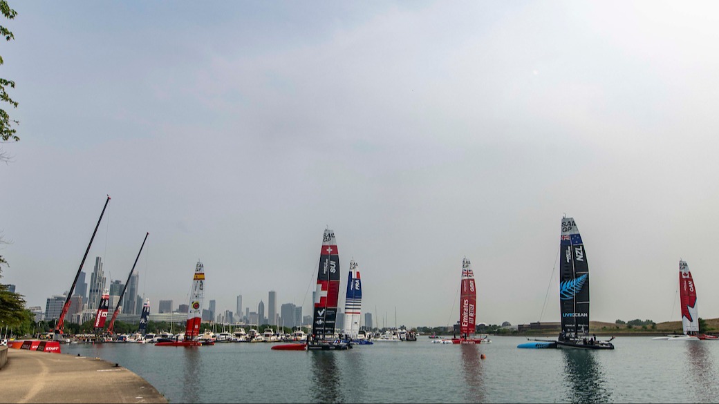 Season 4 // United States Sail Grand Prix Chicago // F50s by craning area 