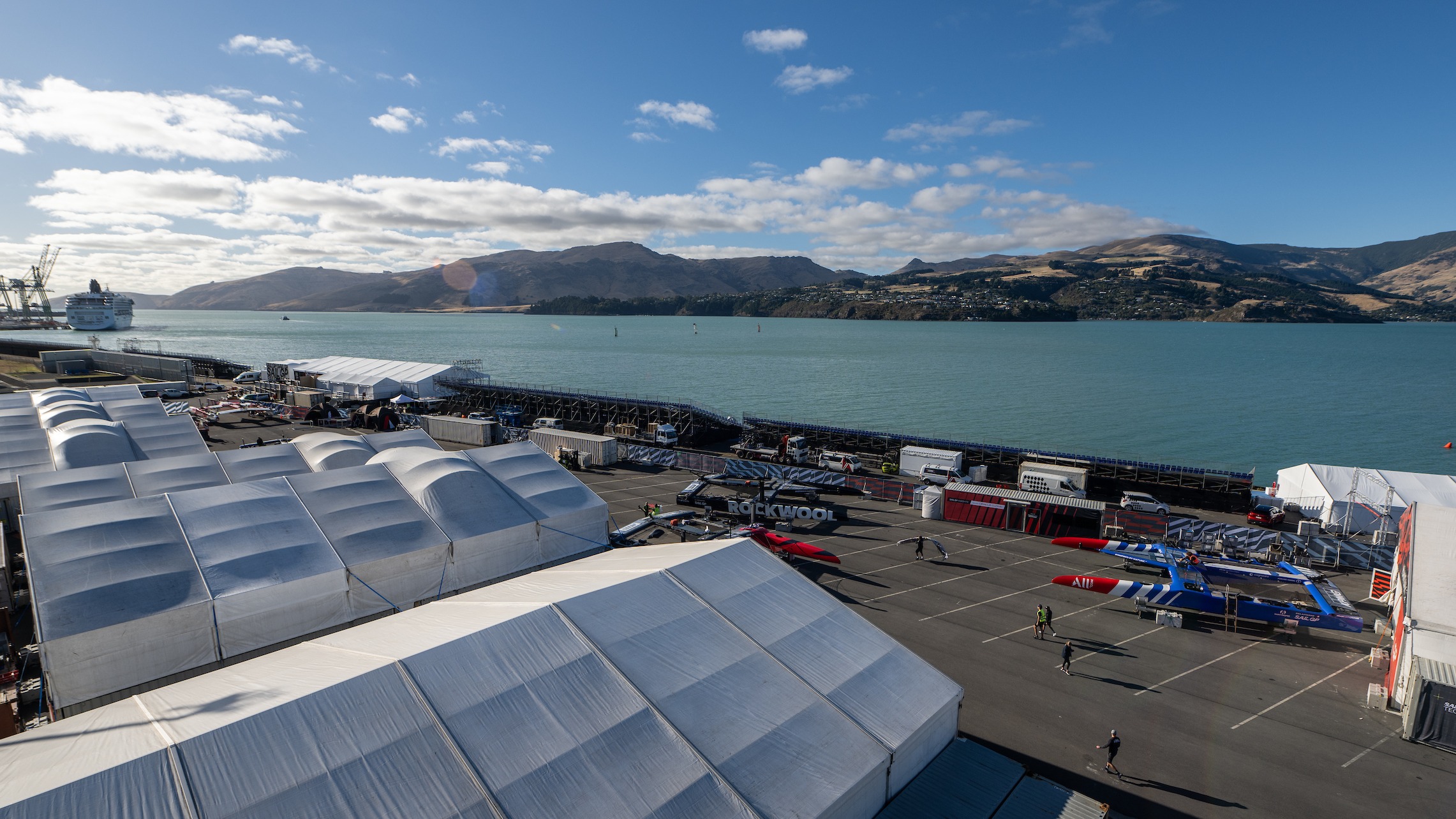 Season 4 // The pre-race tech base set up in Christchurch