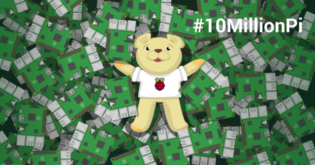 Ten million Raspberry Pis sold!