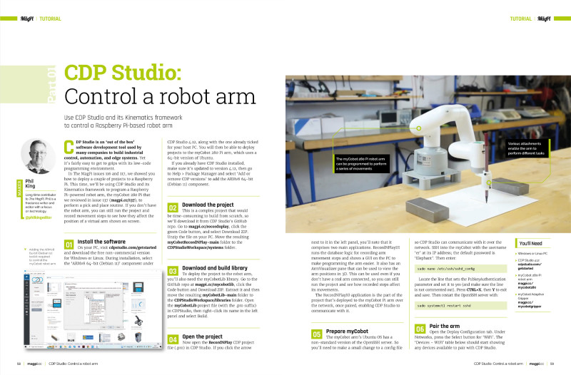 Use CDP Studio and Kinematics to learn how to control industrial robots