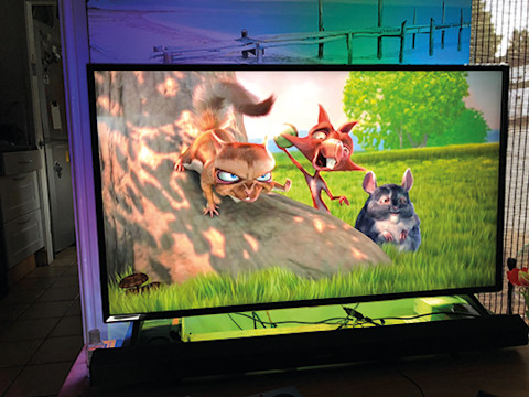 Ambient TV lighting system