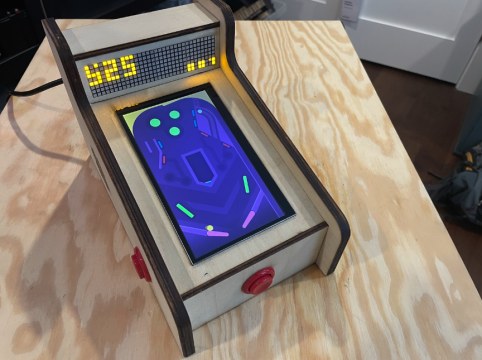 Mini pinball machine