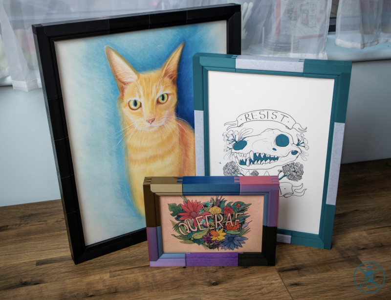 You can purchase design files to print your own picture frame
