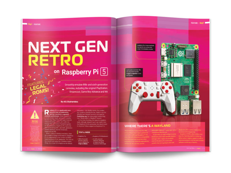 Emulate a whole new generation of classic consoles with the more powerful Raspberry Pi 5