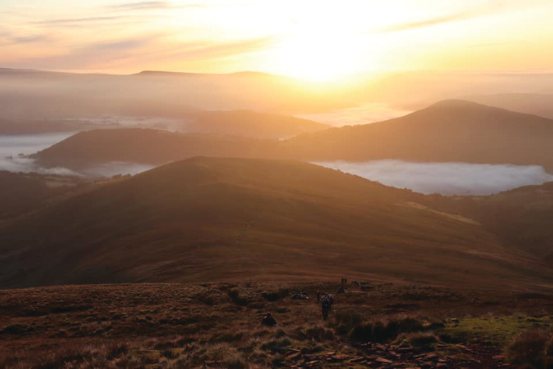 The Brecon Beacons, where Alan tested his project to track his progress during a gruelling running race