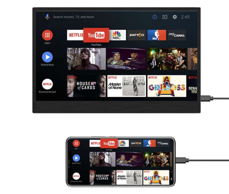 If your smartphone supports display out, it’s a great way to have a portable video player