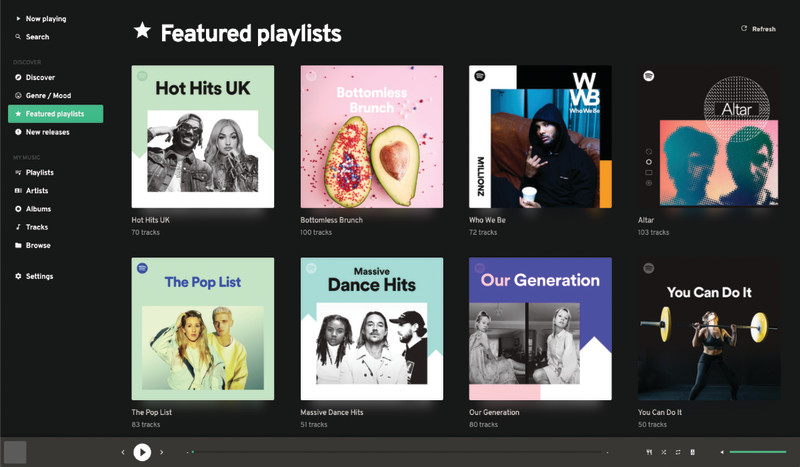 Add audio services, like Spotify, SomaFM, and YouTube for a fully-fledged modern music system