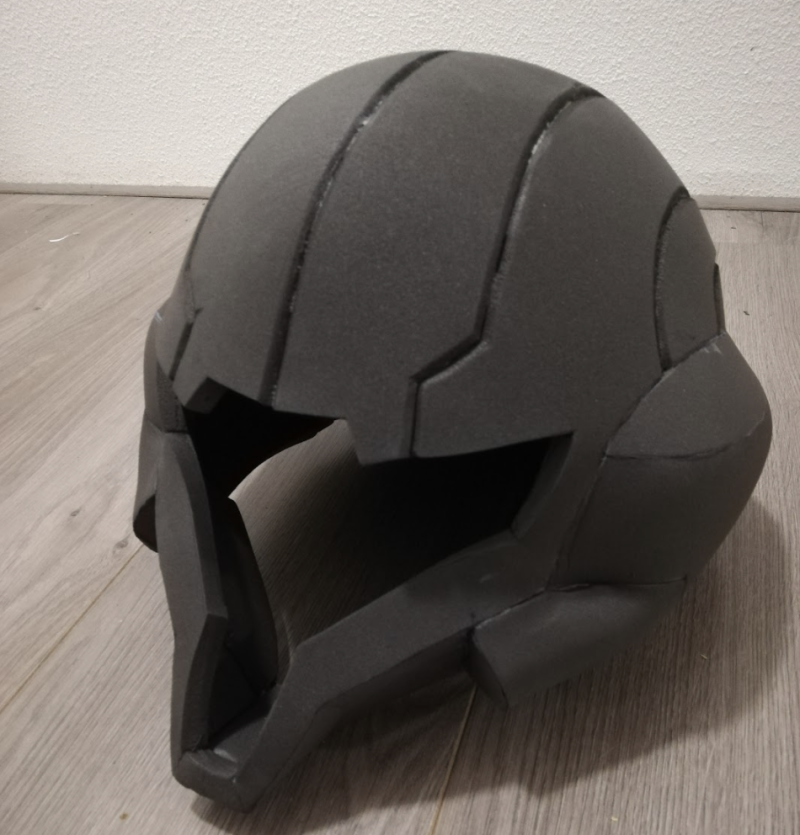 EVA foam is easy to work, light, cheap, and takes paint well