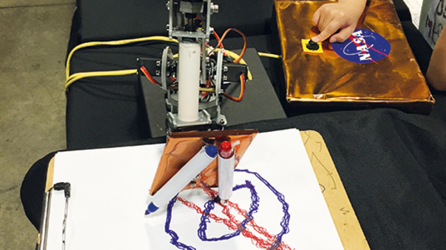 NASA robot artist draws shapes with Raspberry Pi