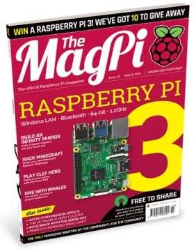 Learn all about the Raspberry Pi 3 in The MagPi 43!