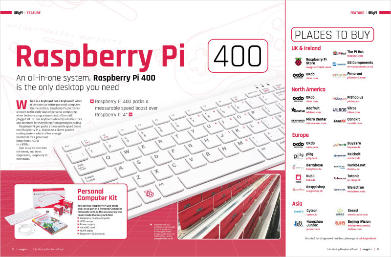 The MagPi magazine #100 is packed with information on Raspberry Pi 400
