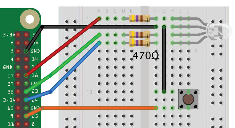 Figure 1 The Cheerlights wiring diagram