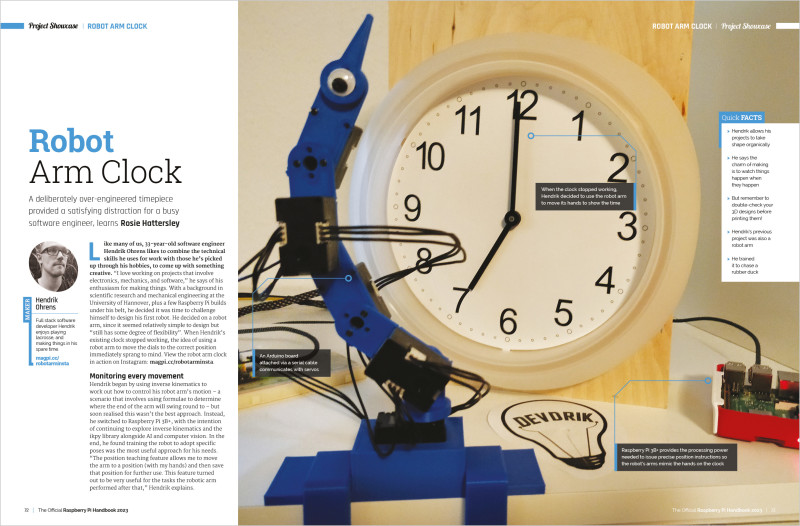 Project Showcase: Robot Arm Clock