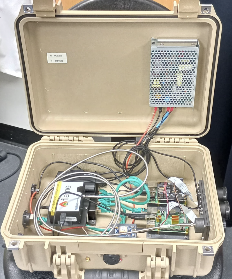This fully enclosed, Raspberry Pi 3B-based volcano monitoring system can be deployed in remote locations