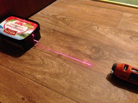 Laser tripwire with a photocell and breadboard