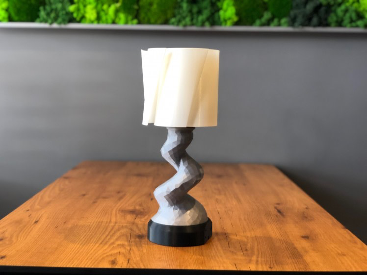 We really like the interaction of the light on the low-poly lamp base
