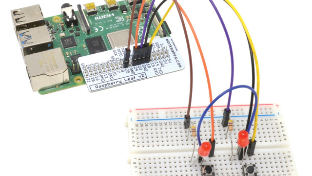 Getting started with electronics: LEDs and switches using Raspberry Pi