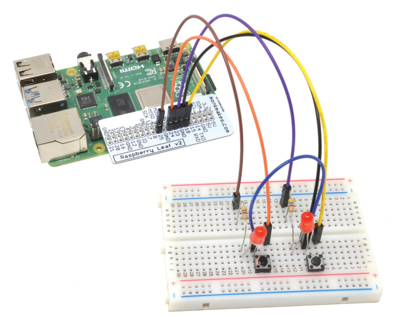 Moon Centralize Datum Getting started with electronics: LEDs and switches using Raspberry Pi —  The MagPi magazine